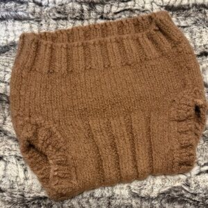 Cozy Knit Brown Diaper Cover